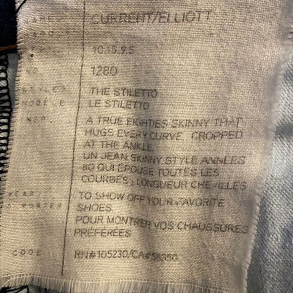 Current/Elliott Skinny Jeans size 27 - Picture 11 of 13